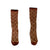 DMDE BURGUNDY MONOGRAM COTTON SOCKS