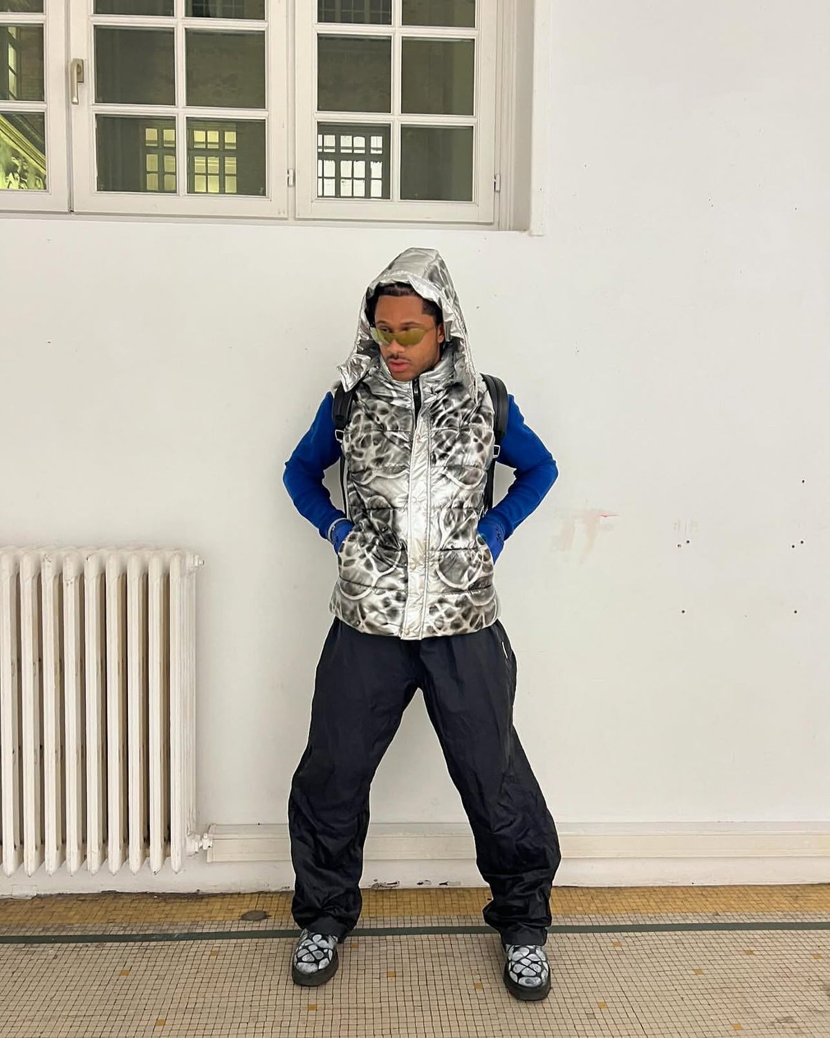 LUMIÈRE SILVER NYLON VEST [1/1]